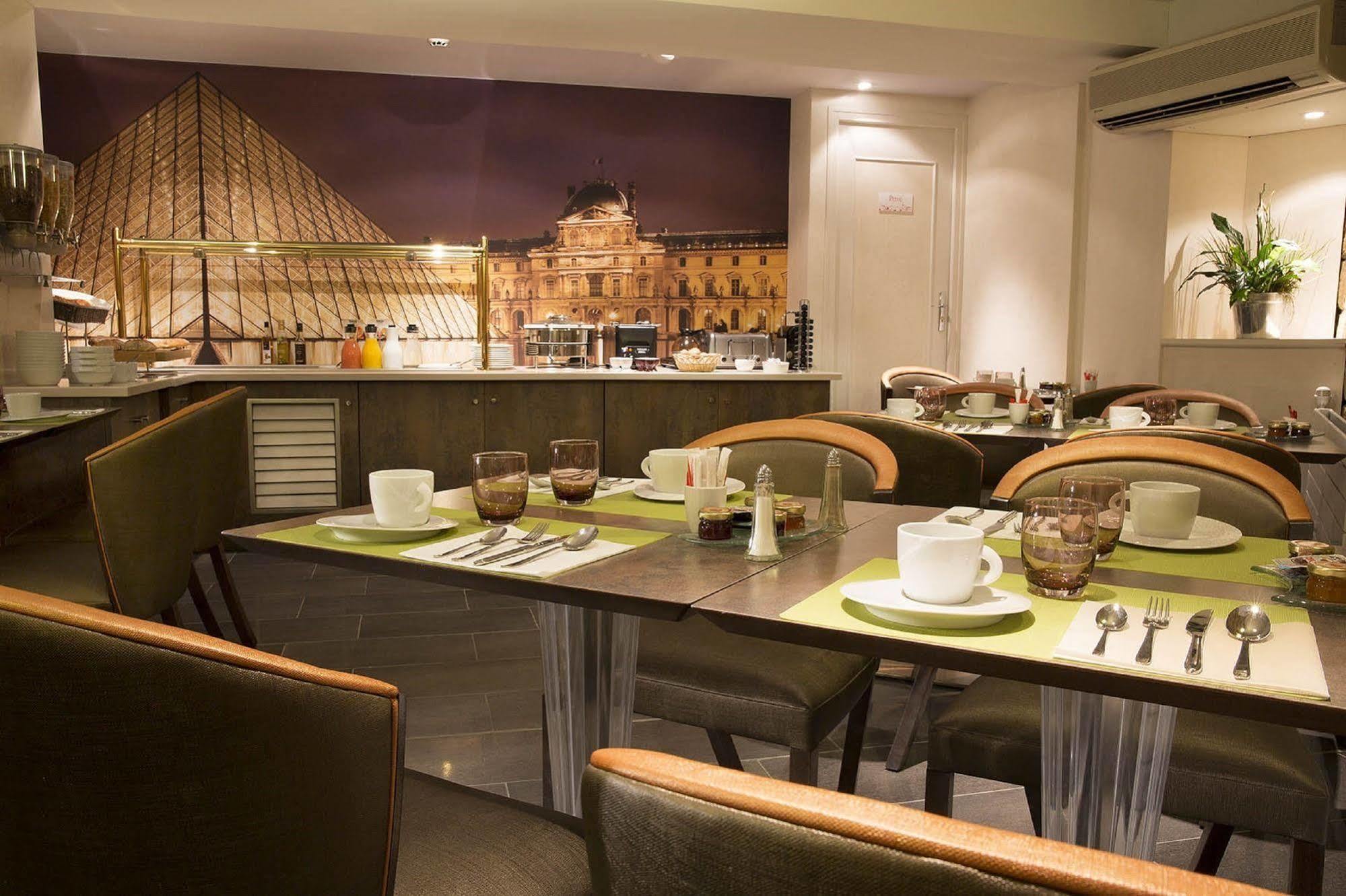 פריז Hotel Elysa-Luxembourg מסעדה תמונה